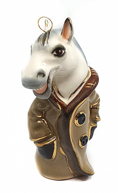 Елочная игрушка "Конь в пальто"