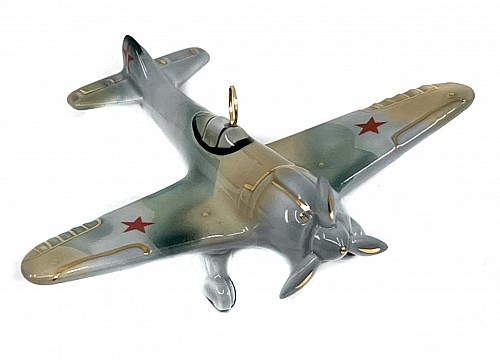 Елочная игрушка "Самолет Ла-5"