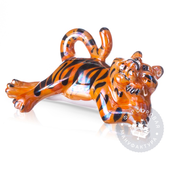 Фарфоровая скульптура "тигр" 