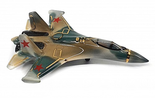 Елочная игрушка Самолет "СУ-35" хаки