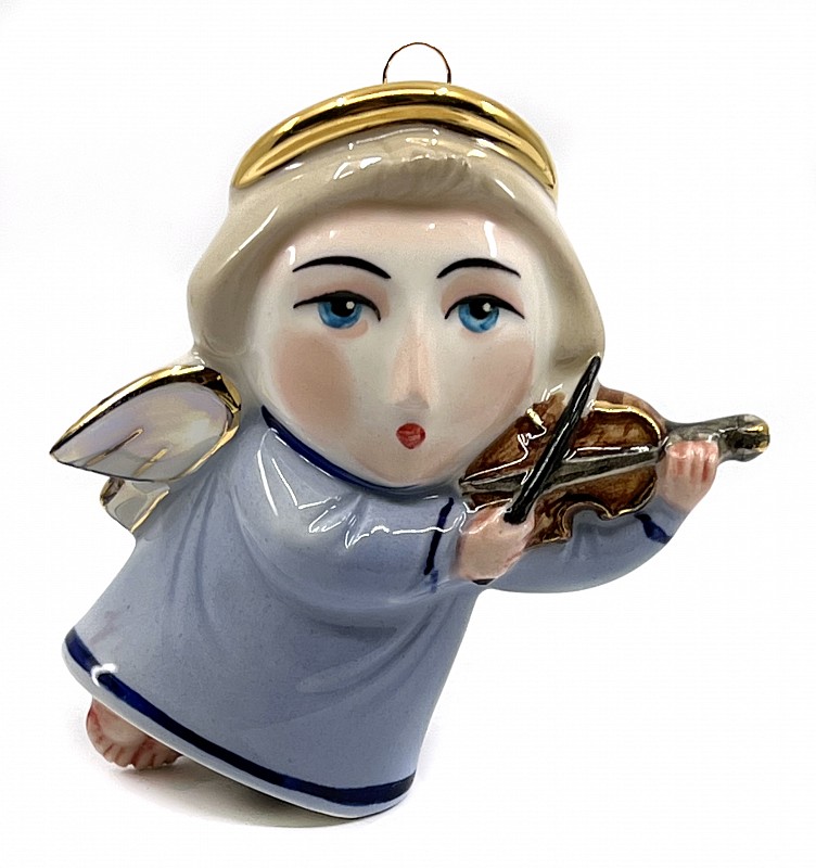 Елочная игрушка "Ангел" со скрипкой