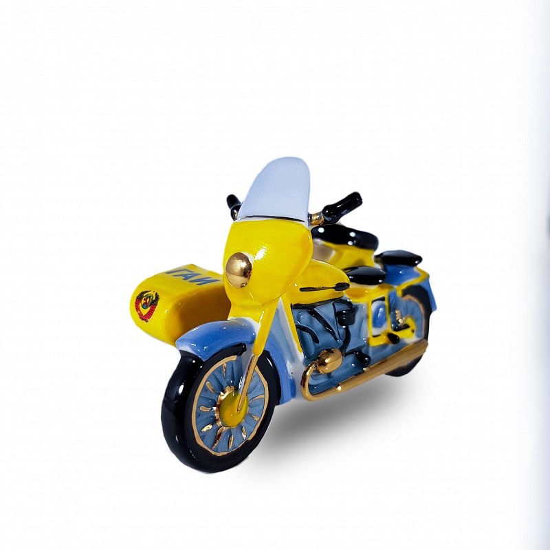 Елочная игрушка "Мотоцикл ГАИ"