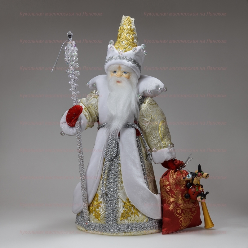 Набор подарочный из 2 игрушек "Дед Мороз и Снегурочка"