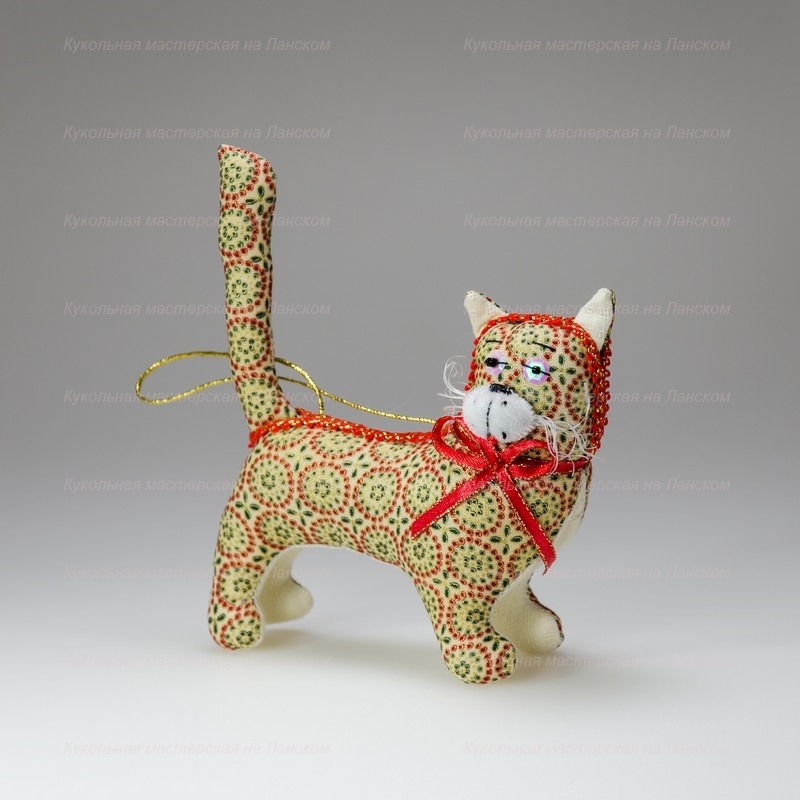 Фарфоровые игрушка текстильная кот баттон