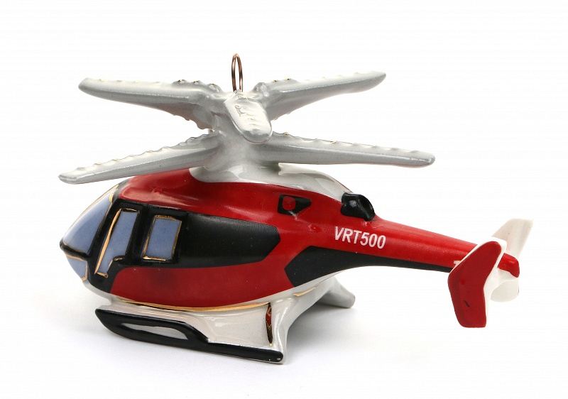 Елочная игрушка Вертолет "Вертушка"