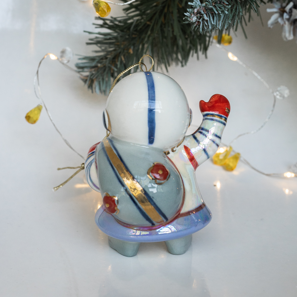 Елочная игрушка "Космический Дед Мороз"